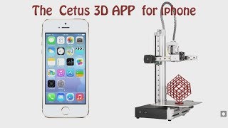 Cetus 3D Printer iPhone App Demo [upl. by Ggerc]