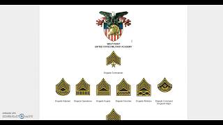 US Military Academies Rank Insignia [upl. by Barbabas]