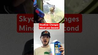 Skydiver Changes Mind Before Jumping 😳 shorts [upl. by Drahsir]