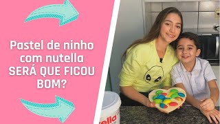 PASTELZINHO DE LEITE NINHO COM NUTELLA  DIA DAS CRIANÇAS [upl. by Shir]