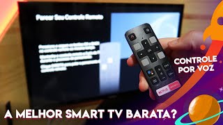 LIGANDO PELA PRIMEIRA VEZ SMART TV SEMP 32 COM ANDROID TV 32S5300 SMART TV BARATA [upl. by Anerac]