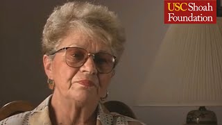 Jewish Survivor Barbara Schubak Testimony  USC Shoah Foundation [upl. by Eenwat]