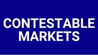 Contestable markets [upl. by Horace]