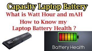 how to know Laptop Battery Capacity and Health [upl. by Einnahc]