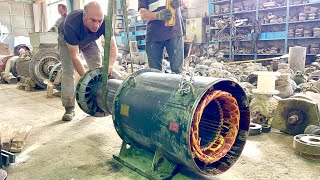 everything about the electric motors  Assembling the electric motor 288 kW 1500 rpm INGERSOLLRAND [upl. by Tawsha]