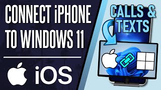 How to Connect Your iPhone to Windows 11 PC Phone Link App [upl. by Naasar]