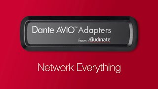 Dante AVIO Adapters  USB Bluetooth AES3 and Analog  Network Everything [upl. by Leahcimrej488]