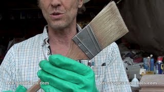 HOW TO CLEAN A PAINT BRUSH  Oil Based [upl. by Rebeka]