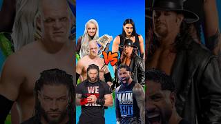 Rhea Ripley The Undertaker amp Jey Uso vs Roman Reigns Kane amp Liv Morgan 😈 comparison [upl. by Jakie403]