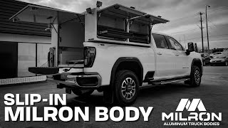 Milron Aluminum SlipIn Service Bodies  Work Truck  Milron Truck Bodies [upl. by Papke]