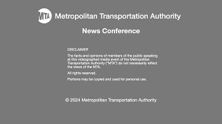 MTA News Conference  1142024  One Billionth Subway Rider in 2024 [upl. by Aneladgam252]