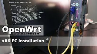 OpenWRT  x86 PC Installation  Live USB [upl. by Strauss]