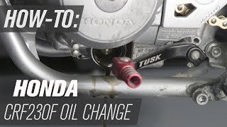 How To Change The Oil On A Honda CRF230F [upl. by Perrie]