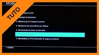 【TUTO】Recovery mode PS4 en français mode sans échec [upl. by Veronika]