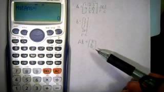 Calculadora casio fx991es plus operando con matrices [upl. by Wadlinger]