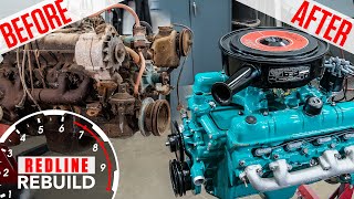 Buick Nailhead V8 engine rebuild timelapse from rusty to roaring  Redline Rebuilds  S3E3 [upl. by Frendel]