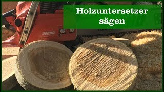 Untersetzer aus Holz schneiden [upl. by Dubenko]