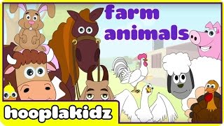 Preschool Activity  Learn About Farm Animals  HooplaKidz [upl. by Blanka]