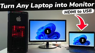 How To USE Laptop As Monitor  Turn ANY Laptop into Secondary Monitor 2023 NEW [upl. by Anaehr]