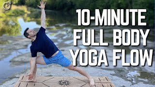 Full Body Workout For Men 10 Minute Yoga Flow You Can Do Anywhere [upl. by Eulau46]