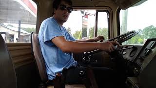 Shifting Straight Piped V8 Mack 2Stick 6 speed [upl. by Ridley111]