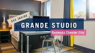 Grande Studio  Apartment Tour  Roomzzz Chester City [upl. by Aihsenal]