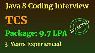 TCS Interview  Java Coding Interview Question Answers [upl. by Vanthe]