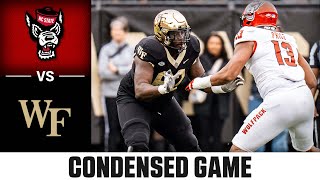 NC State vs Wake Forest Condensed Game  2023 ACC Football [upl. by Aya453]