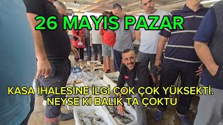 26 Mayıs PAZAR Mavişehir KASA İHALESİNE İLGİ KİLO İHALESİNDEN DAHA YÜKSEKTİ BUGÜN balıkmezatı [upl. by Gonzalo]