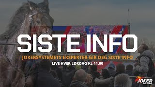 SISTE INFO 1101  Oppsnakk til Forus Travbane [upl. by Shetrit]