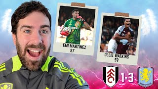 FULHAM 13 ASTON VILLA  MATCH REACTION [upl. by Cathee852]