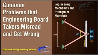 Common Problems that Engineering Board Takers Misread and Get Wrong Mechanics Strength [upl. by Itsirhc]