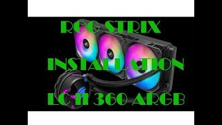 Rog Strix LC II Argb Liquid Coller Set Up Installation  Pc Build [upl. by Aurelea347]