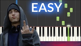 Eminem  Lose Yourself EASY Piano Tutorial [upl. by Eudoca]