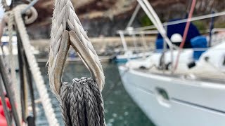 DYNEEMA Part 3 How to Splice Your Stay  Sailing Wisdom [upl. by Yebba]