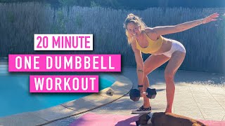 20 Minute  One Dumbbell Workout  Tabata Songs [upl. by Casi325]