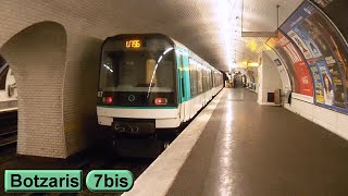 Botzaris  Ligne 7 bis  Métro de Paris  RATP MF88  2015 [upl. by Christan]