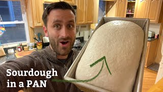 How to Shape Sourdough Bread for a Loaf Pan [upl. by Aloap664]