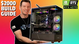 THE 2000 PC BUILD GUIDE RTX 4070  wBenchmarks [upl. by Franzen]