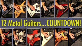 Top 12 Guitars for Heavy Metal Countdown of Affordable  Custom USA Models [upl. by Portugal]