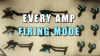 Warframe Every amp firing mode with some details [upl. by Niveb909]