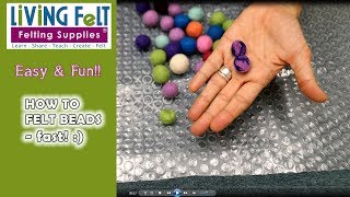 SECRET TIPS✨How To Make Wet Felt Balls [upl. by Brina]