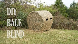 HOW TO BUILD A DIY HAY BALE BLIND [upl. by Noet]