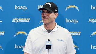 Jim Harbaugh On Phase 1 amp FA Additions  LA Chargers [upl. by Ly]