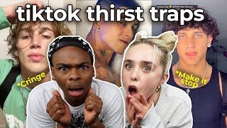 REACTING TO TIKTOK THIRST TRAPS dangmattsmith brace yourself🥲 [upl. by Prudy837]