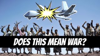 Houthi Rebels Shoot Down USAF Reaper Drone [upl. by Airetnahs]