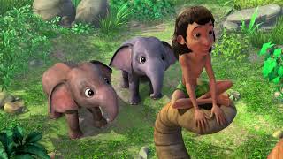 Jungle Book  Ep 12 Who is Bravest Full Episode in Hindi  Mowgli  Hindi Story [upl. by Seyer]