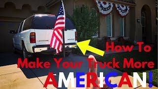 EASIEST WAY to Mount a Flag Pole to SUV or Truck [upl. by Torray]