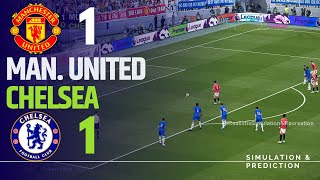 MANCHESTER UNITED 11 CHELSEA • Highlights • Premier League 2425  SimulationRecreation [upl. by Nove]