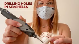 DIY Howto on Drilling Holes into Seashells Using a Dremel [upl. by Adnahcal738]